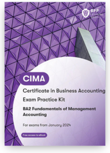 BPP CIMA BA2 Fundamentals of Management Accounting Exam Kit 2026