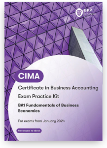 BPP CIMA BA1 Fundamentals of Business Economics Exam Kit 2026
