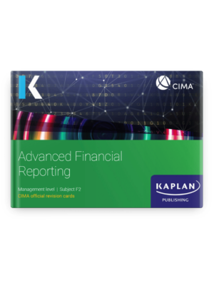 Kaplan CIMA F2 Advanced Financial Reporting Revision Cards 2026