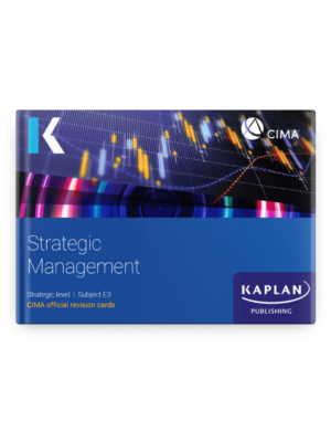Kaplan CIMA E3 Strategic Management Revision Cards 2026