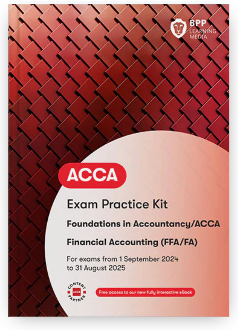 BPP ACCA FA Financial Accounting Exam Kit eBook 2026