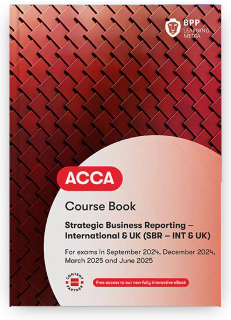 BPP ACCA Strategic Business Reporting Course Book 2026