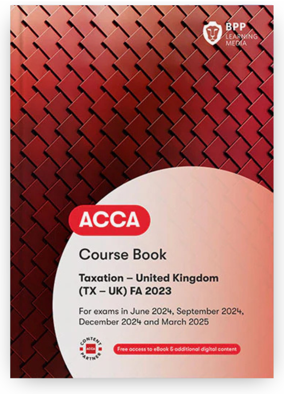 BPP ACCA TX Taxation Course Book eBook 2026